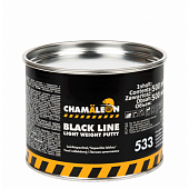 Шпатлевка CHAMAELEON легкая со стекловолокном Black Line с отвердителем 500мл (1кг) 